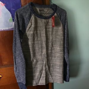 Arizona Blue and Grey Baseball style Long sleeves